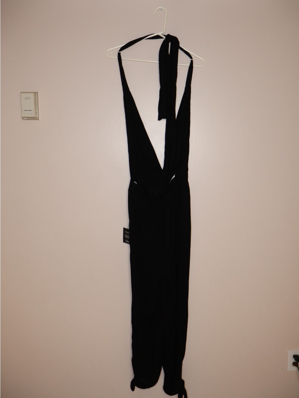 Lulus Lolinda Black Convertible Halter Jumpsuit S - Picture 4 of 6
